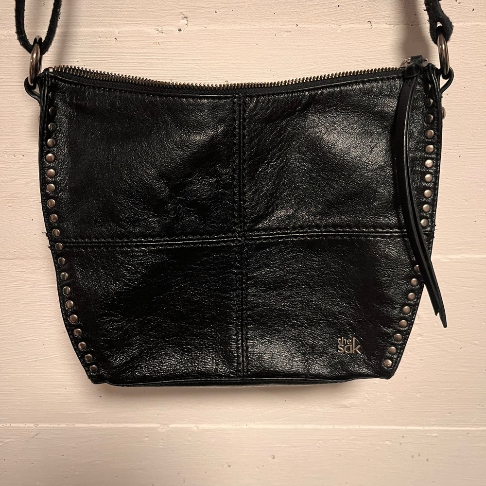 Black The Sak crossbody bag.